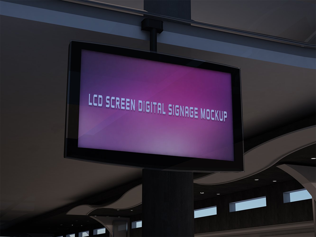 Read more about the article LCD Screen Digital Signage Mockup