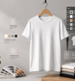 t shirt with hanger mockup